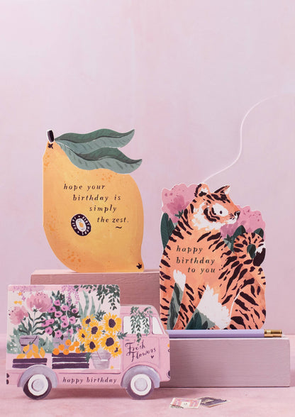 Lemon Zest Birthday Card |Sister Paper co.