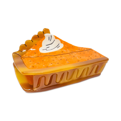 Large Pumpkin Pie Hair Claw Clip- Jenny Lemons