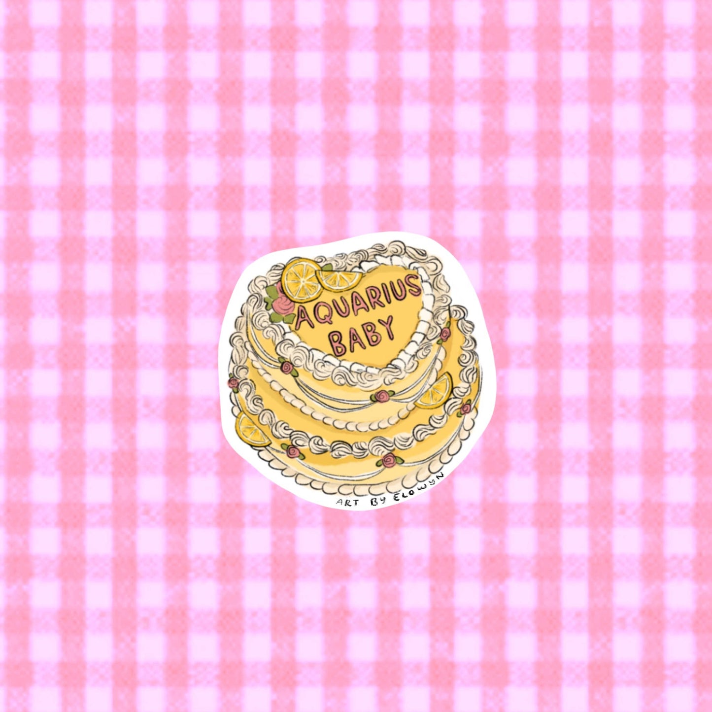 Zodiac Cake Stickers - Individual Sticker : Aquarius