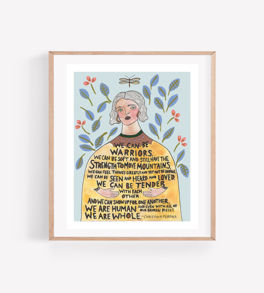 Warrior Woman Art Print: 11x14"