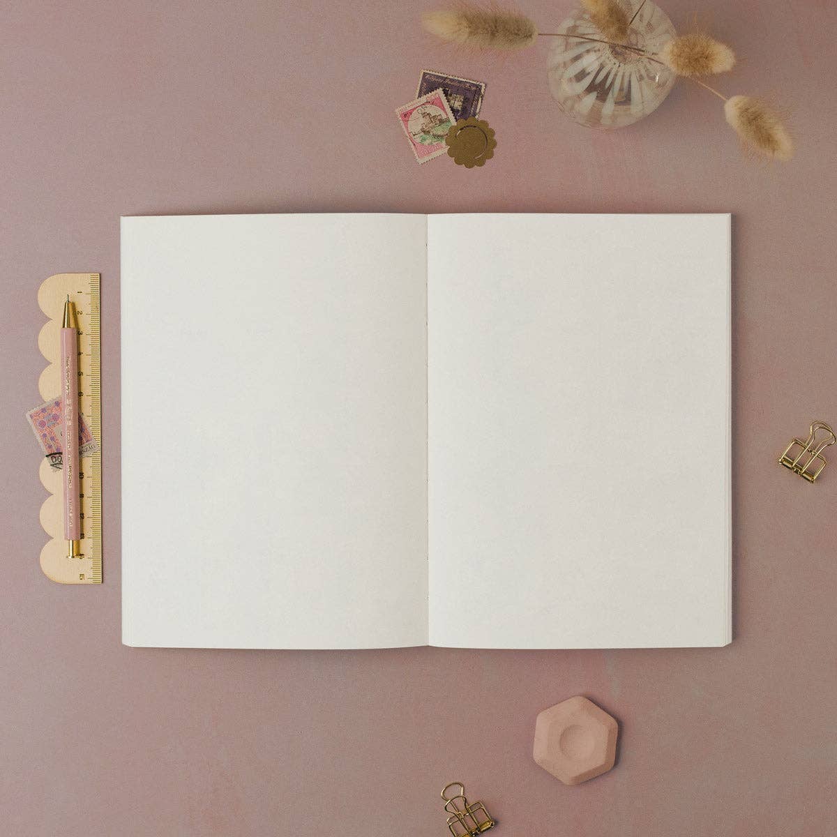 Blush Harlequin Notebook | Sister Paper Co.