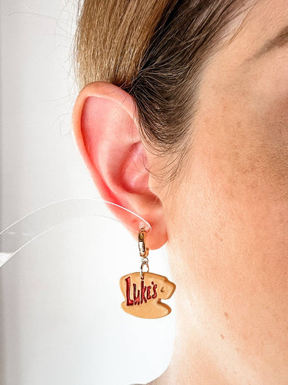 Luke's Diner Sign Hoops- Mellow Dove Designs