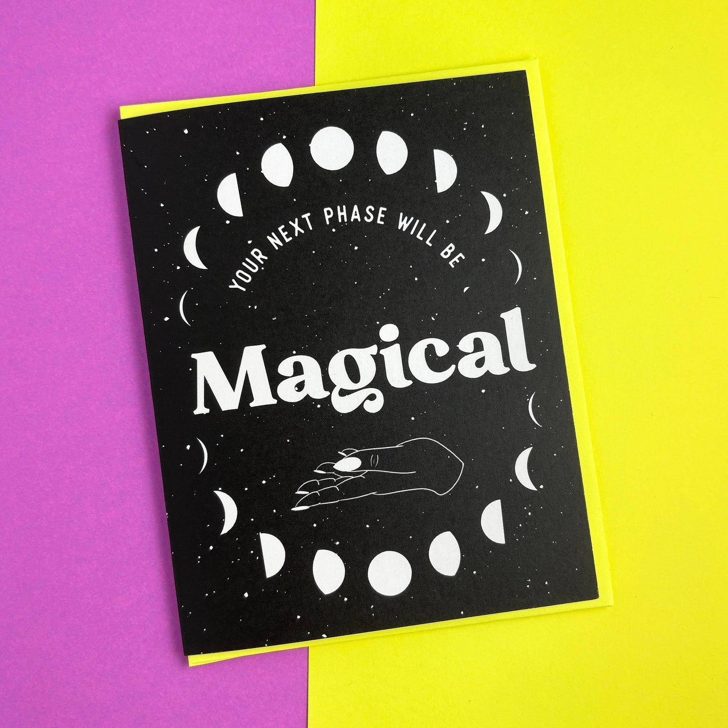 Moon Phase Congratulations Card