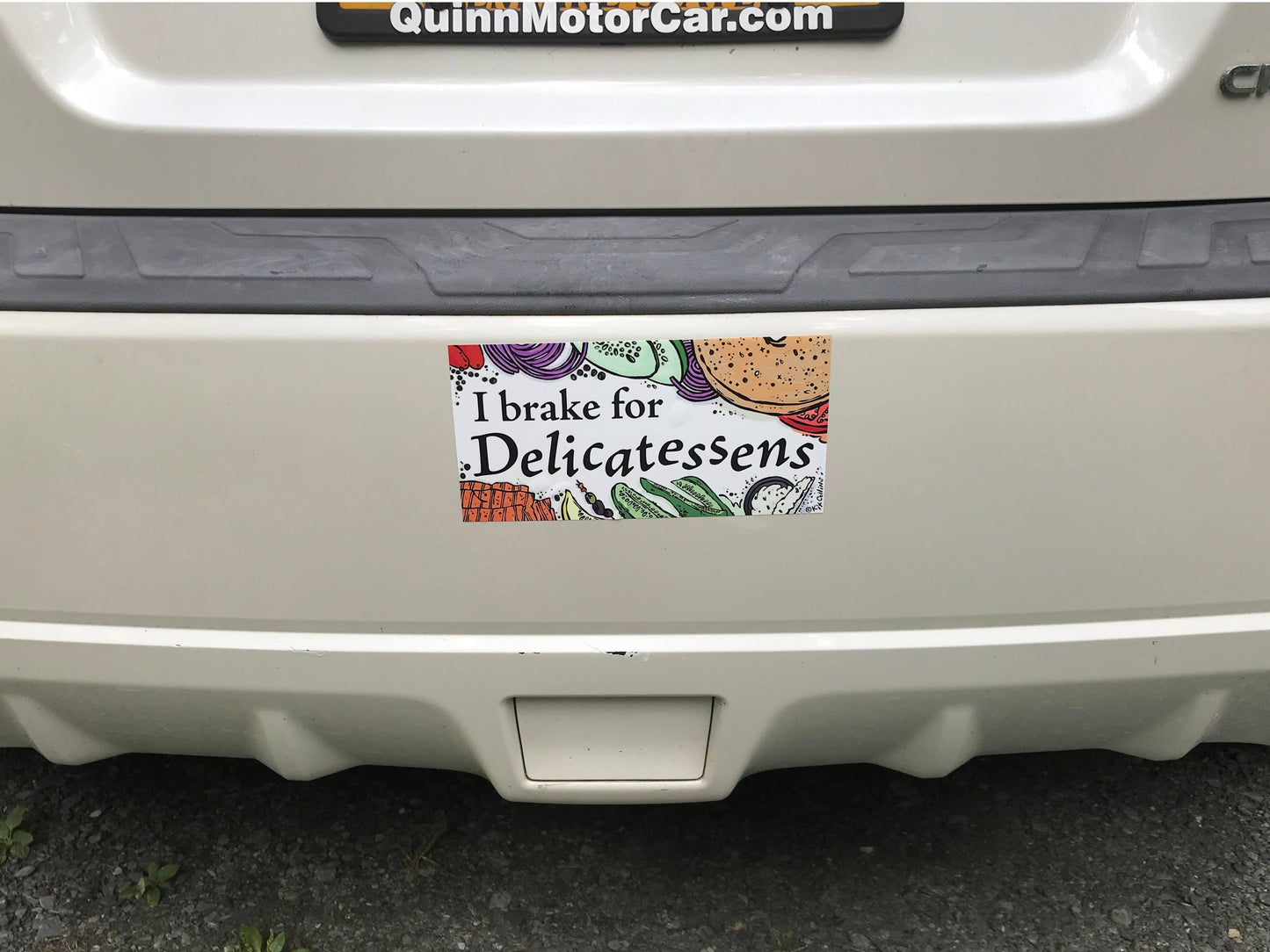 I Break for Delicatessens Bumper Sticker- Kit Collins