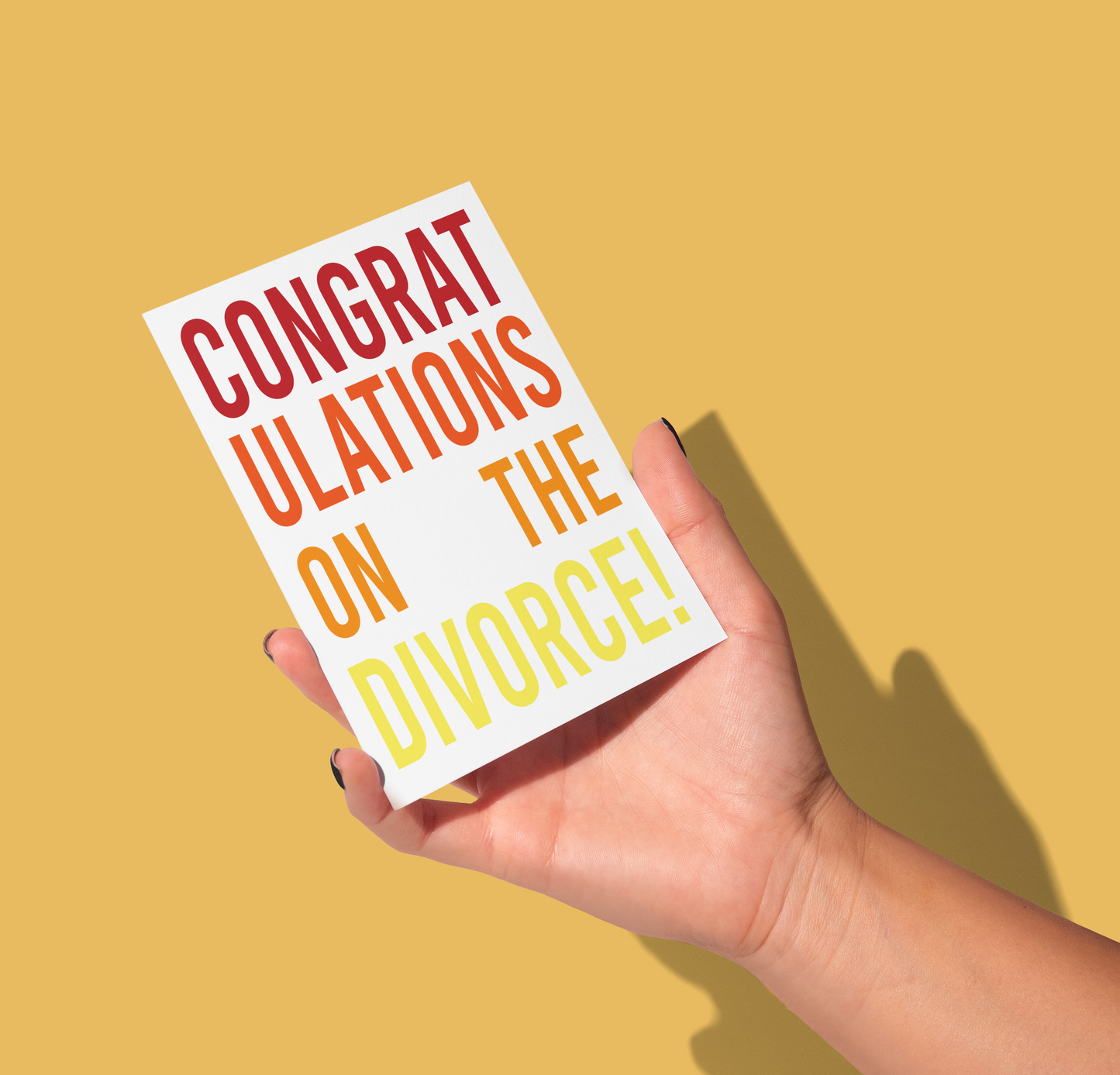 Copper & Print - Congratulations Divorce Greeting