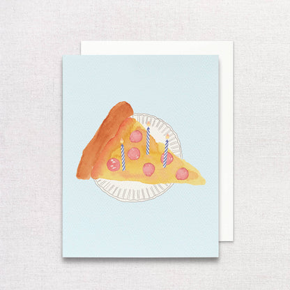 Pizza Slice Birthday Greeting Card