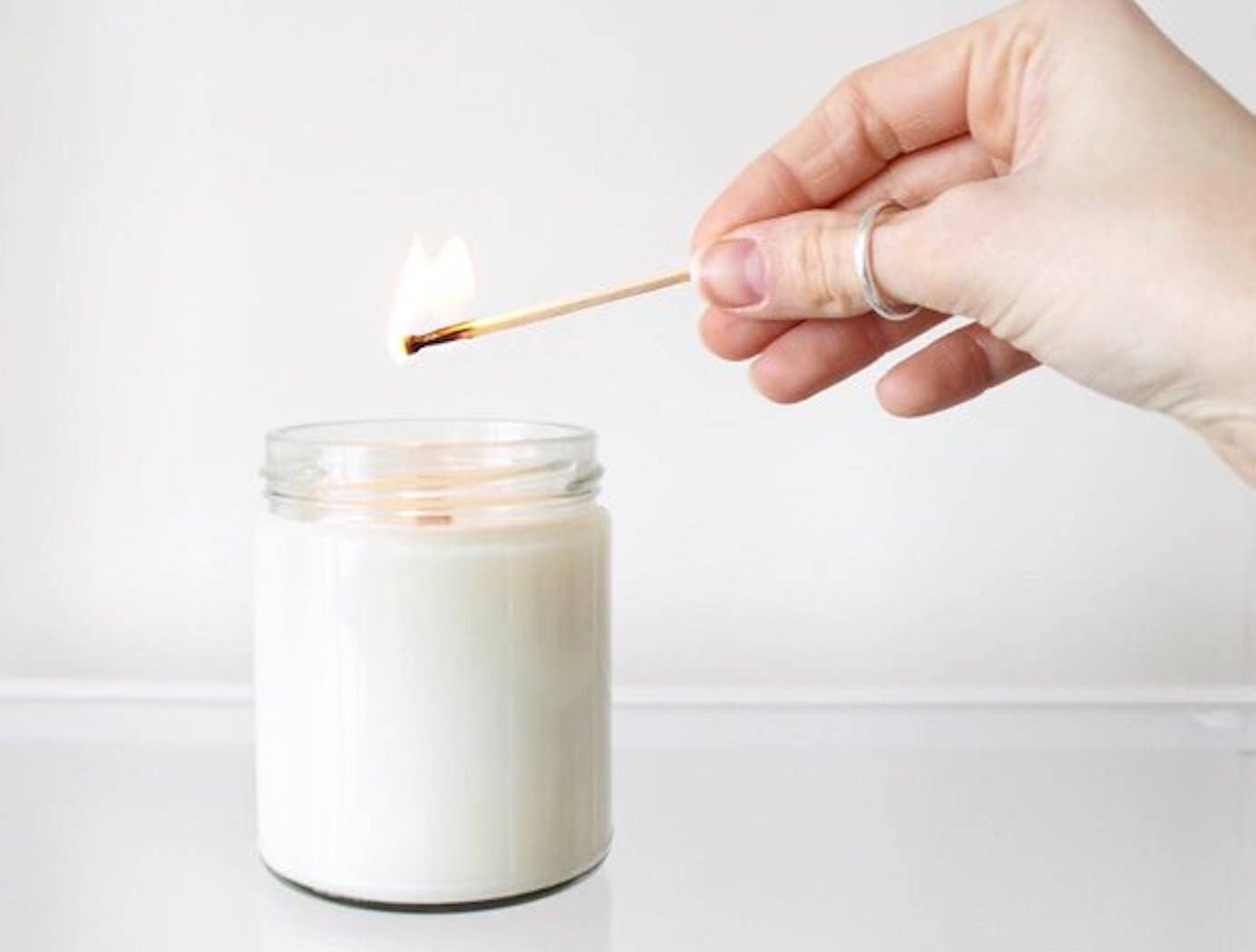 Fall and holiday candle -Sweaters & Candy Canes - soy candle: 8 oz.