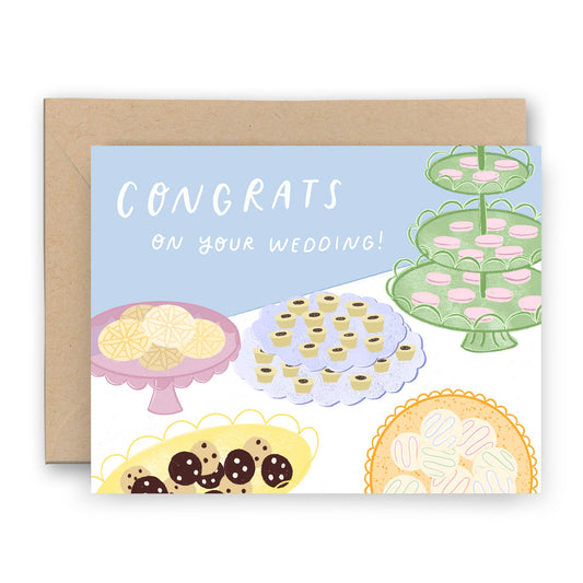 Congrats on Your Wedding Cookie Table Card