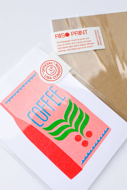 Lisa Congdon Art & Illustration - Coffee mini Risograph