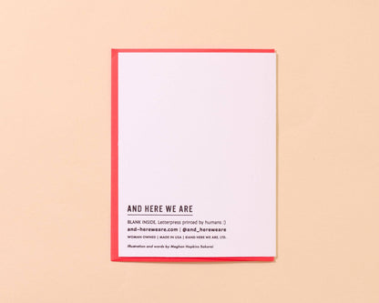Letterpress Graduation Card—Rad in Grad