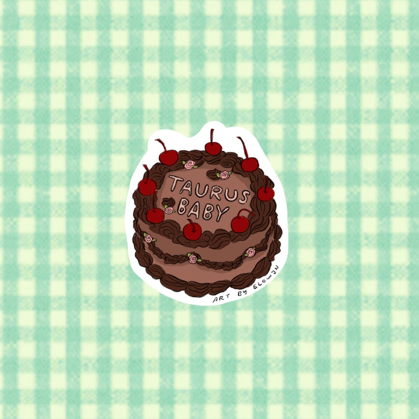 Zodiac Cake Sticker : Taurus