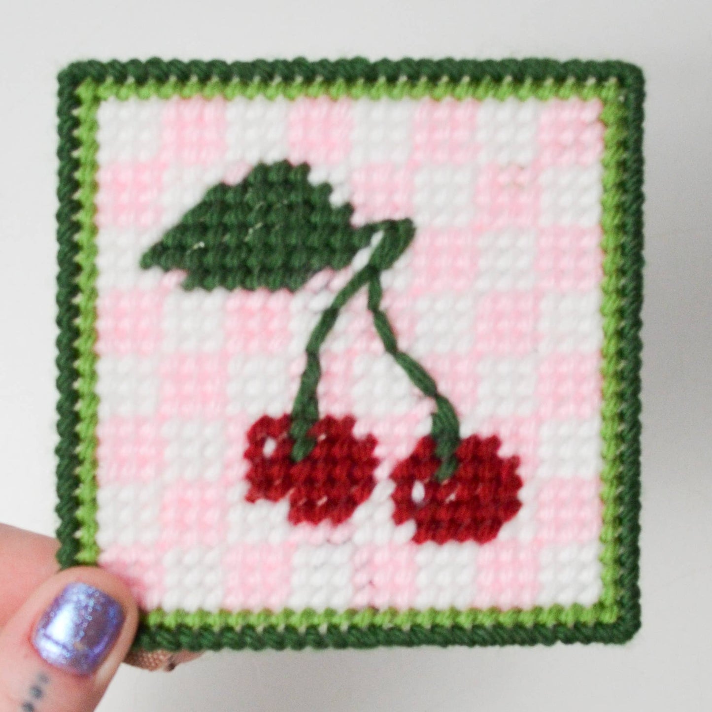 Cherry Needlepoint Kit- Make & Mend