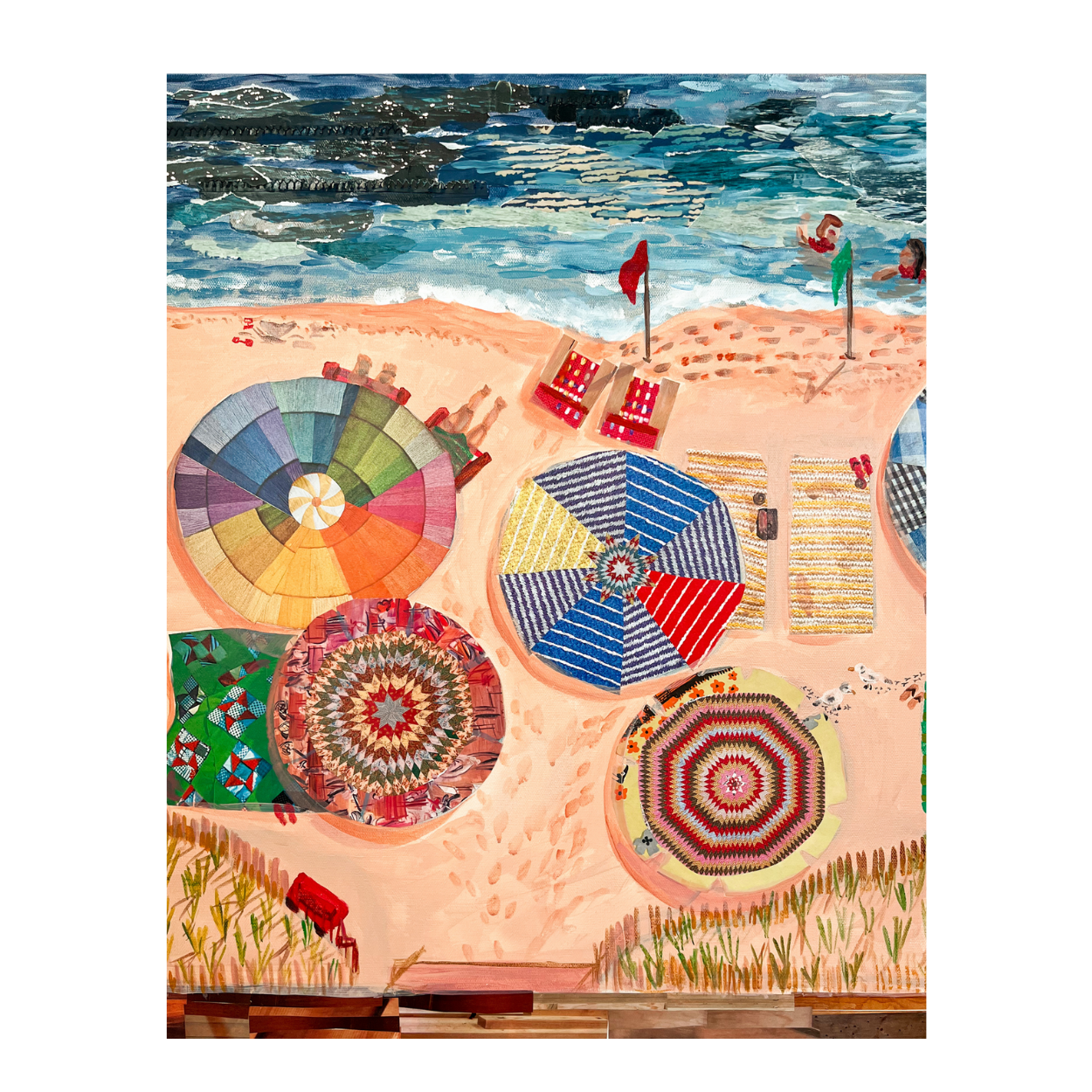 Beach Umbrellas Art Print