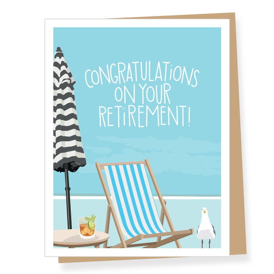 Mojito Beach Chair Retirement Card