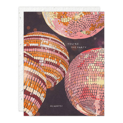 Seedlings - Disco - Birthday Card