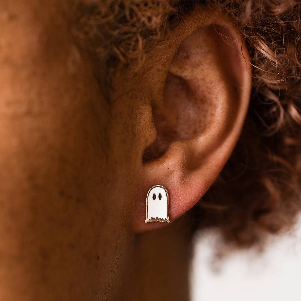 Set of 3 Spooky Enamel Stud Earrings- Larissa Loden