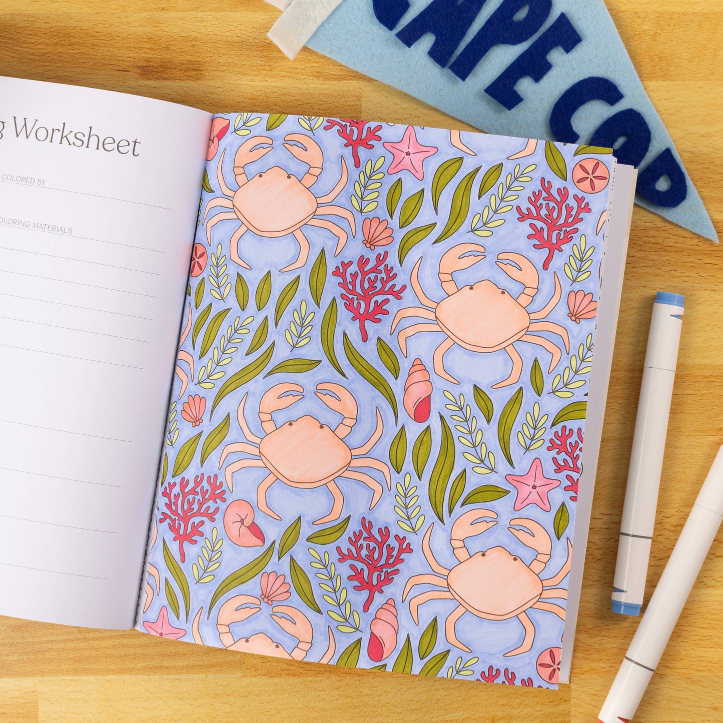 Coastal Americana Coloring Book- Elyse Breanne Design