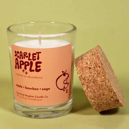 Soy Much Brighter Candle Co. - Scarlet Apple: a portal to abundance
