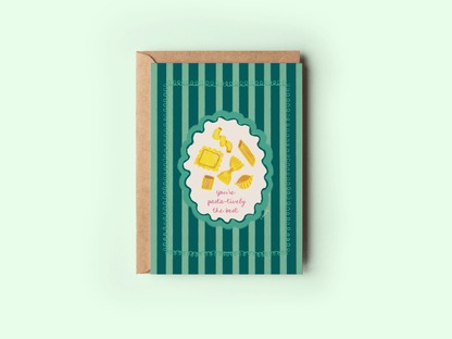 Pasta-tively The Best Greeting Card