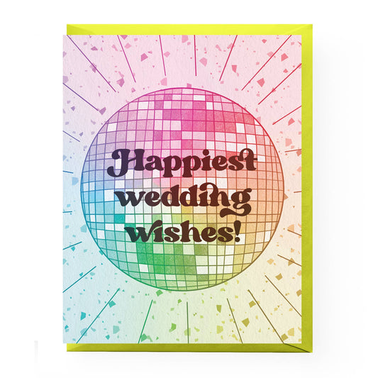 Boss Dotty Paper Co - Disco Wedding Card
