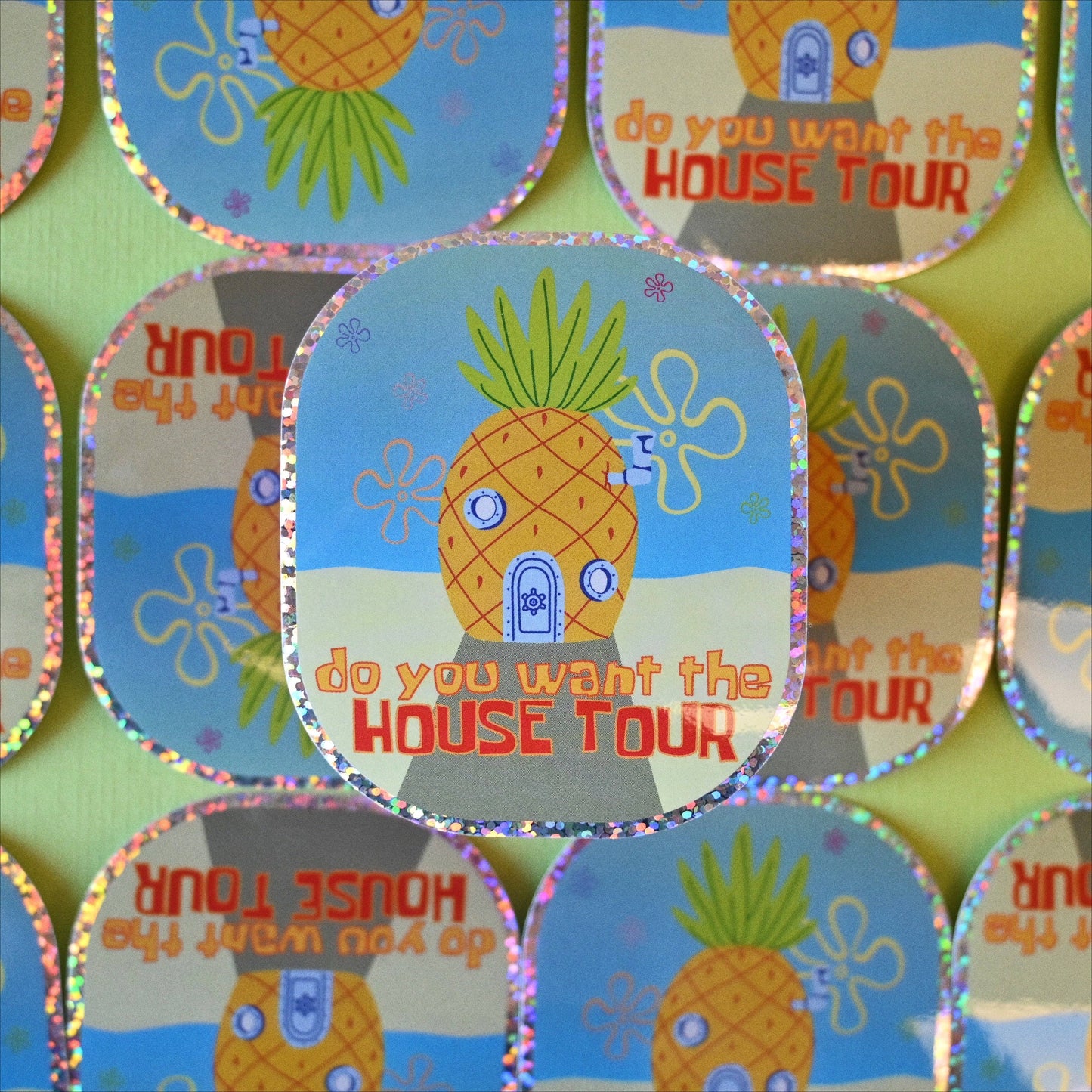 SpongeBob House Tour Sticker- Tiny Made
