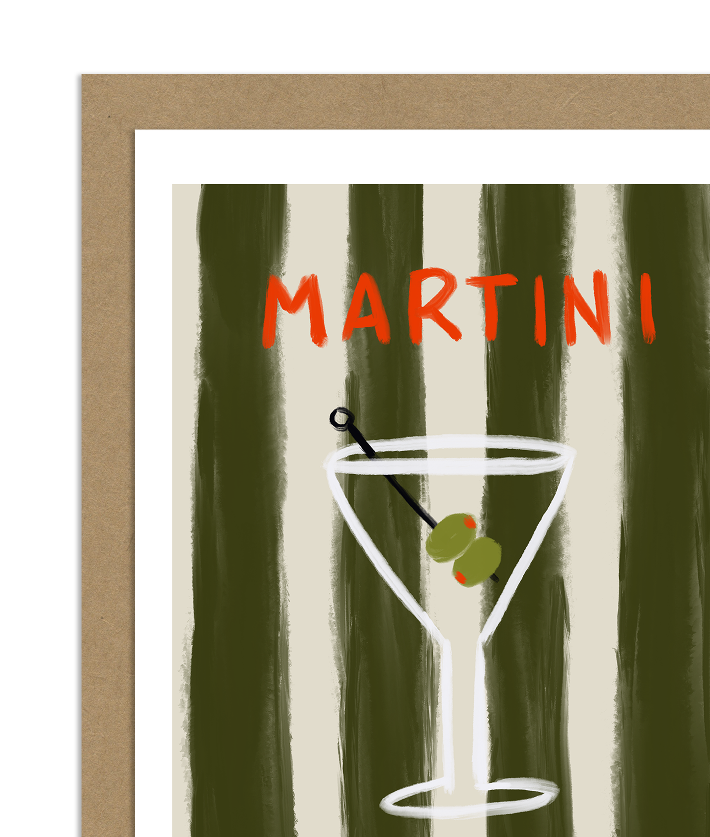 Martini Greeting Card- Allison Poplett
