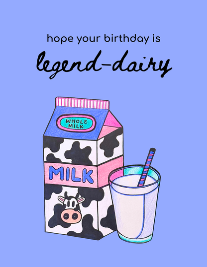 Legend Dairy Milk Birthday Card