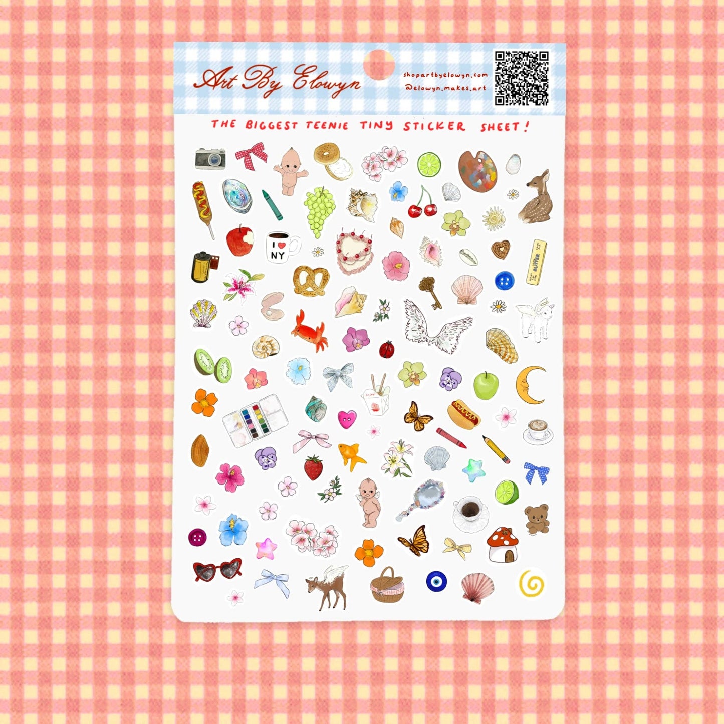 The BIGGEST teenie tiny sticker sheet - 8.5" x 11" Sticker Sheet
