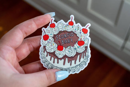 Zodiac Cake Sticker: Gemini