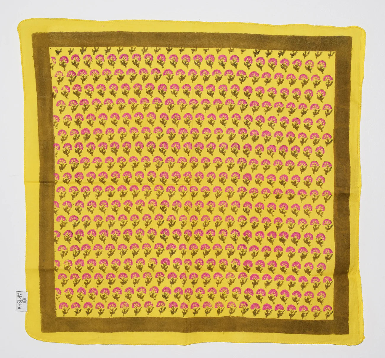 Amisha Design - Bandana - Palace Floral Yellow