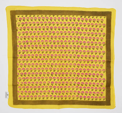 Amisha Design - Bandana - Palace Floral Yellow