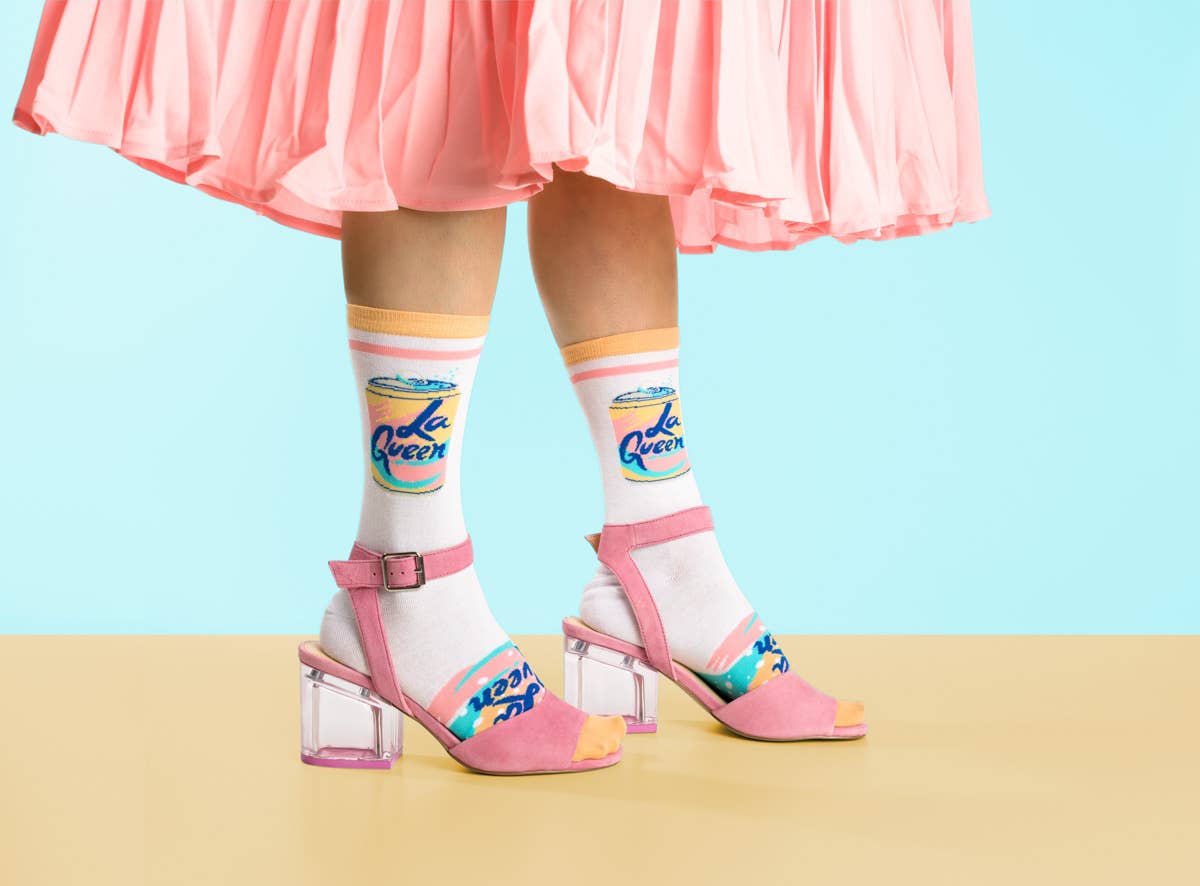 LA Queen Crew Socks- Women's
