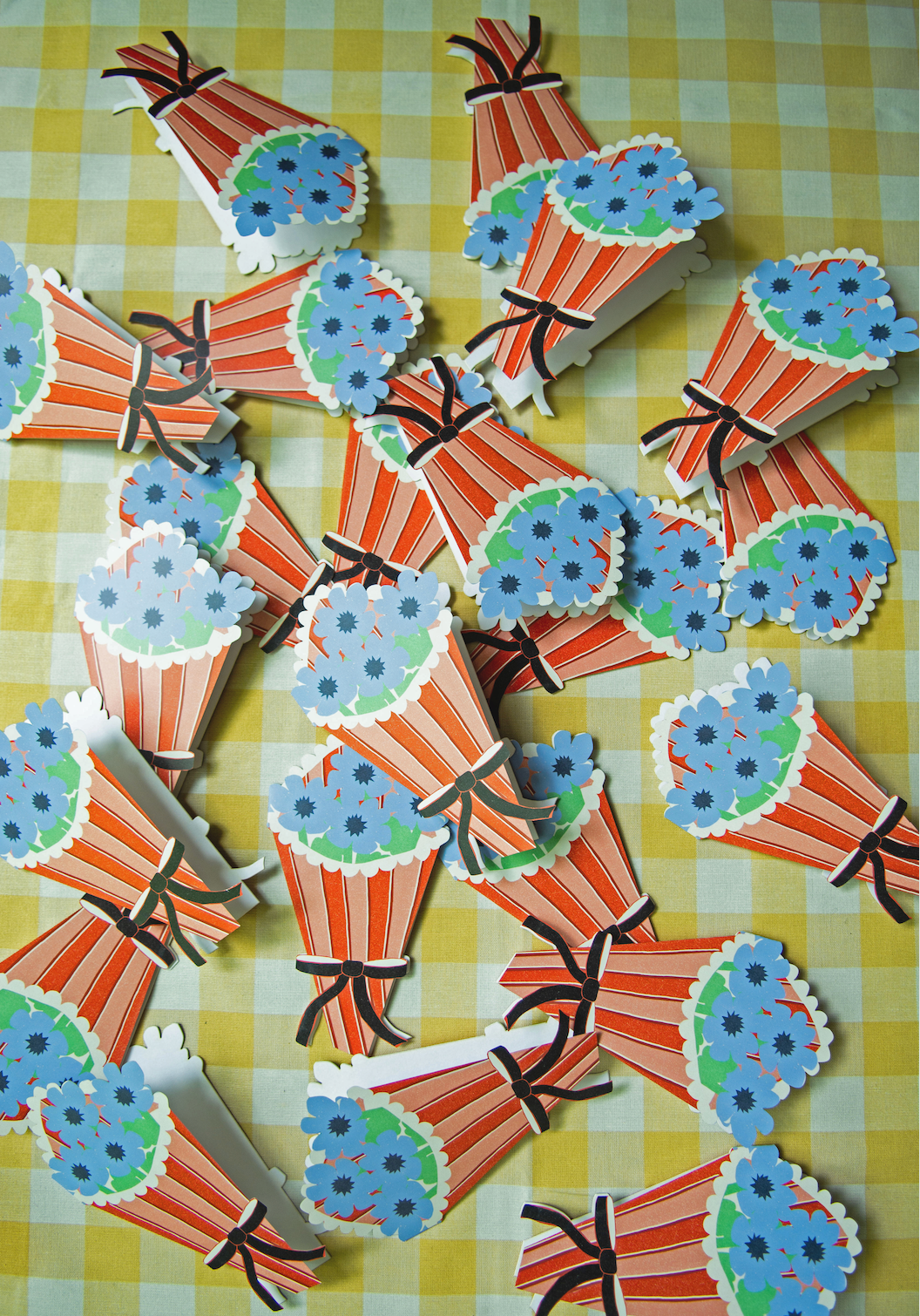 Flower Bouquet- Die Cut Card
