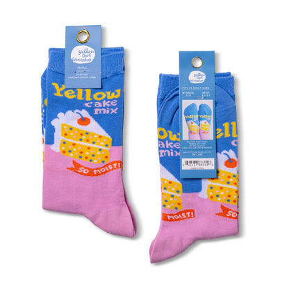 Cake Mix Crew Socks- Small- Yellow Owl Workshop