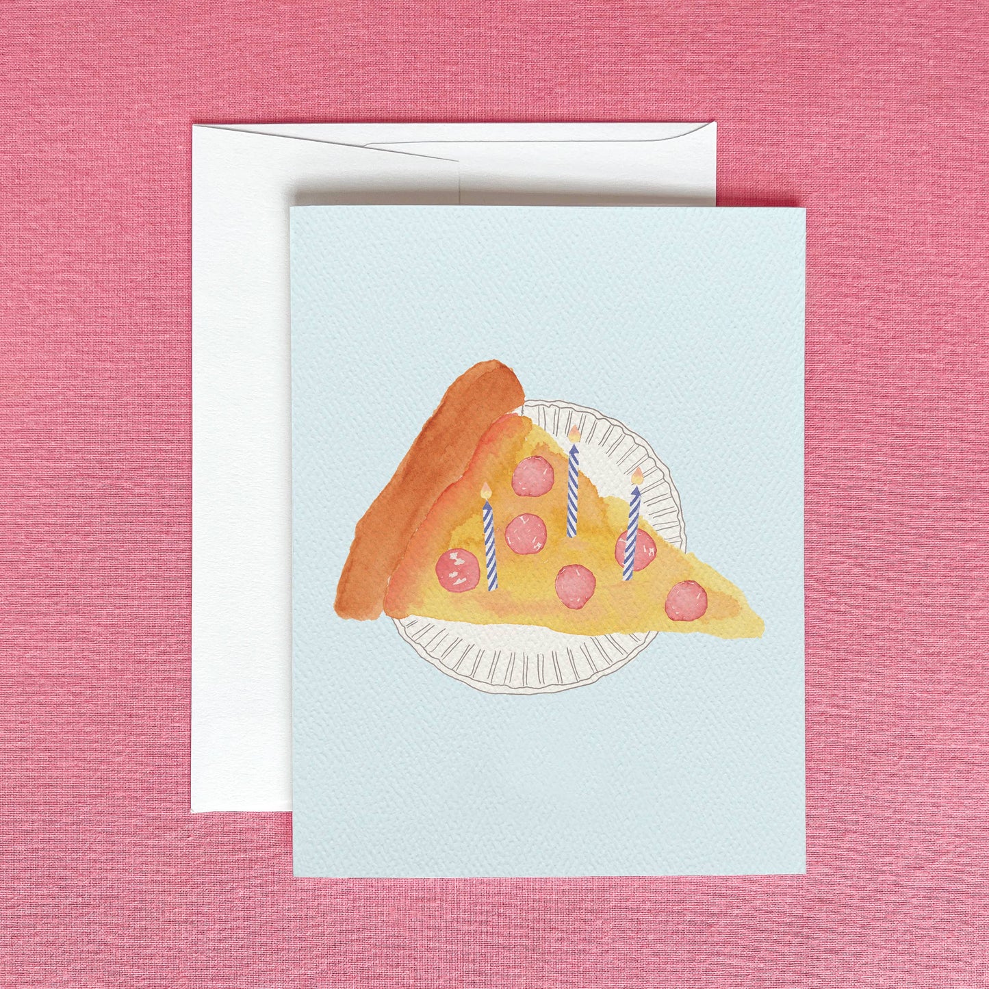 Pizza Slice Birthday Greeting Card