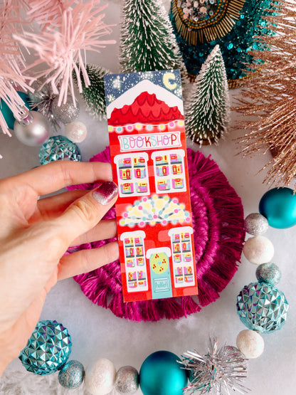 Emily Cromwell Designs - Christmas Bookshop Bookmark