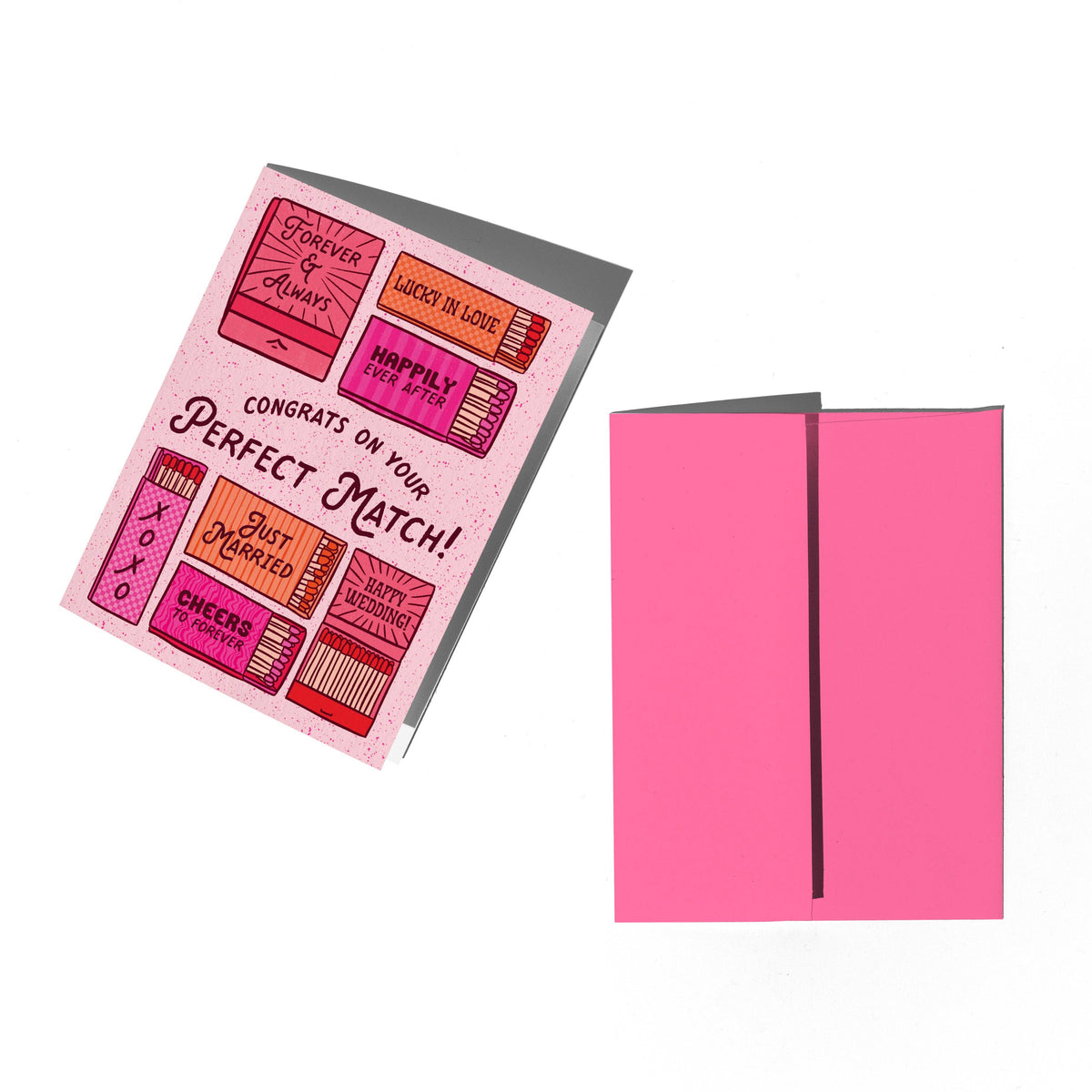 Perfect Match Wedding & Engagement Card- Boss Dotty Paper Co.