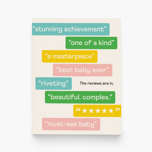 paper&stuff - Baby Reviews Greeting Card