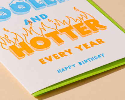 Cooler & Hotter Card- And Here We Are