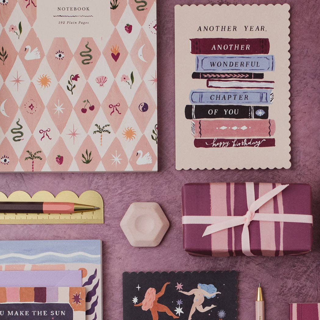 Blush Harlequin Notebook | Sister Paper Co.