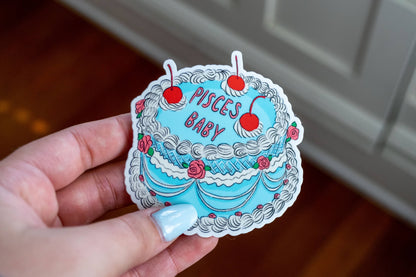 Zodiac Cake Sticker: Gemini
