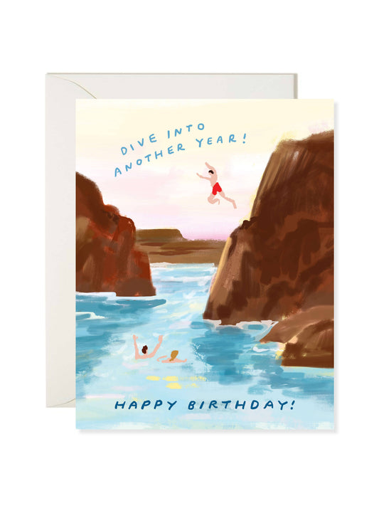 Dive Into Another Year – Summer Birthday Card