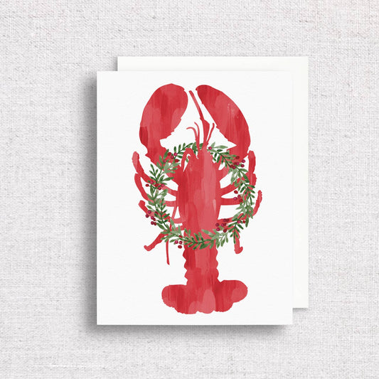 Holiday Lobster Greeting Card