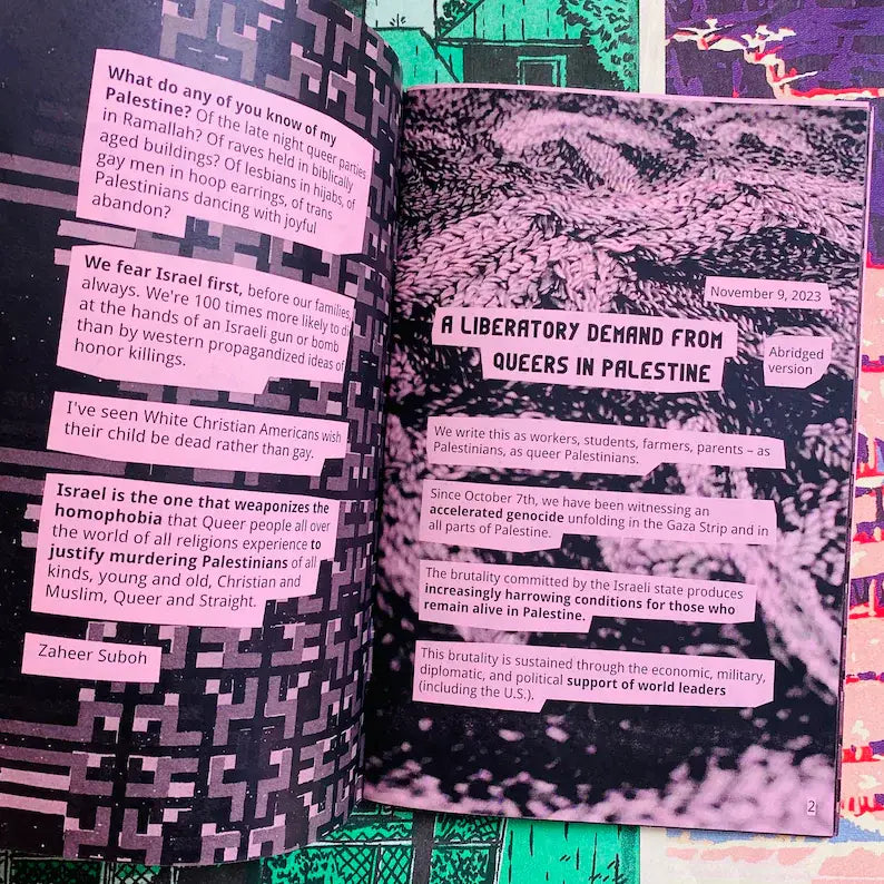 Queer Voices from the Fight for Palestinian Liberation zine