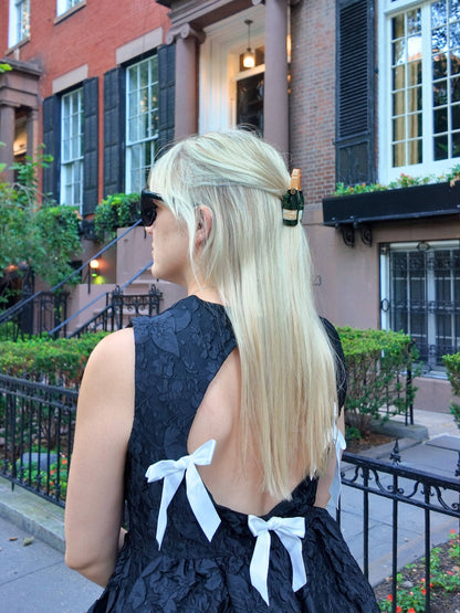 Champagne Claw Hair Clip- Solar Eclipse