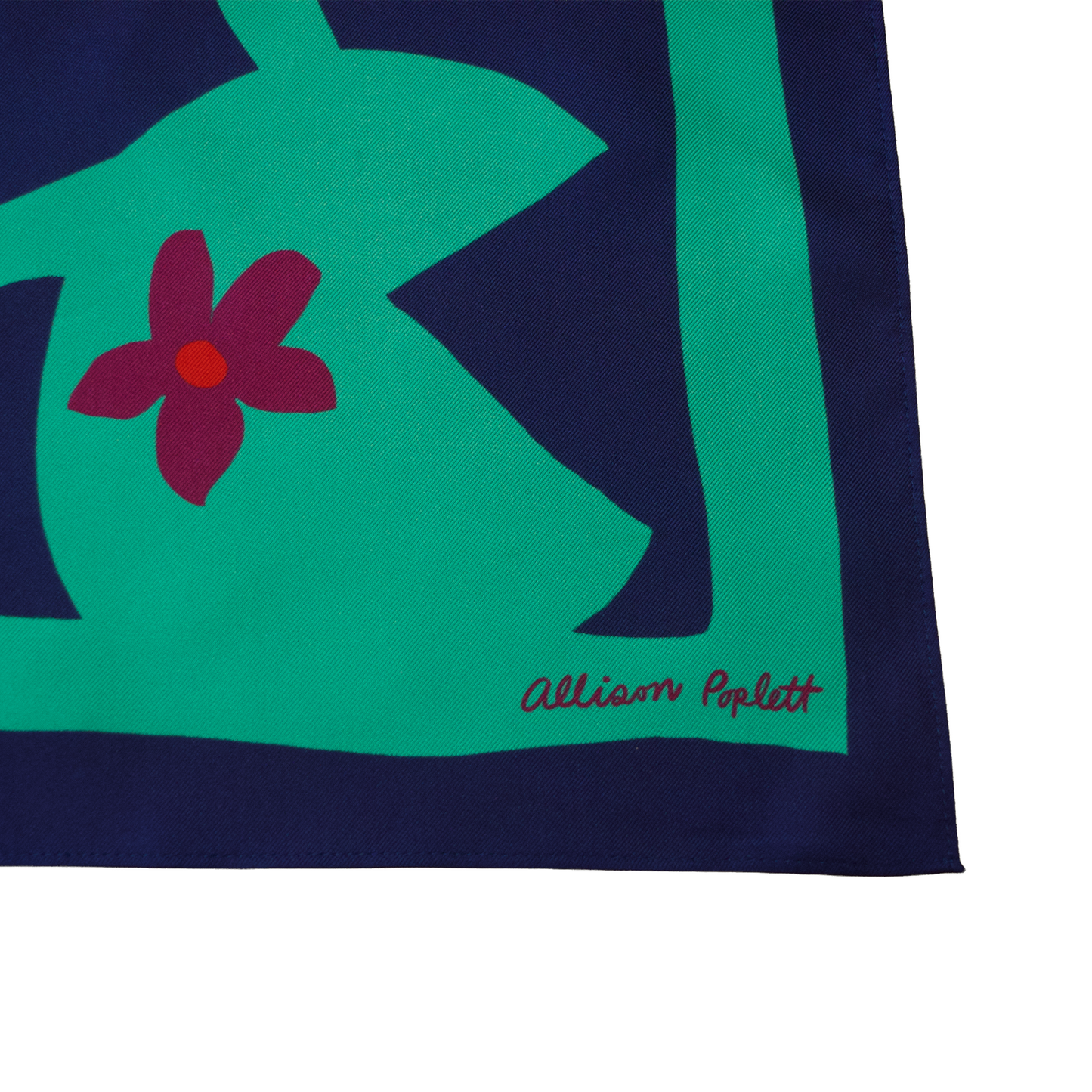 Lily Pond Silk Scarf- Allison Poplett