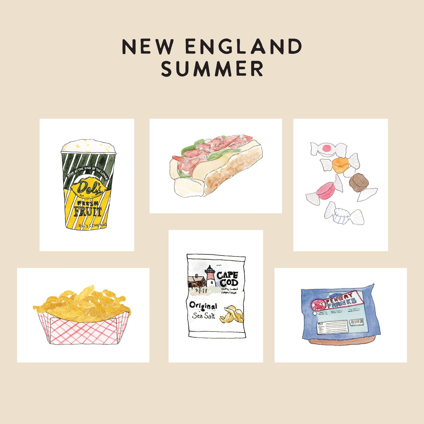 Tiny Prints -  New England Summer- Sarah Wormann Art