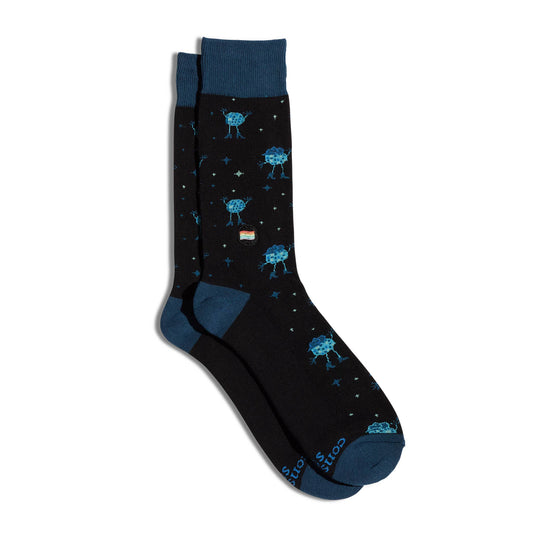 Disco Balls Pride Socks: Size Medium- Socks that Save LGBTQ Lives