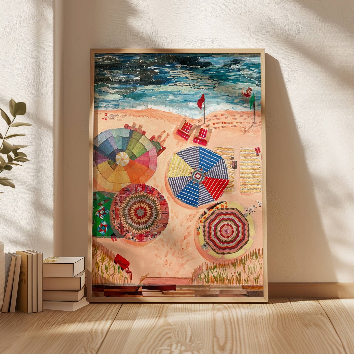 Beach Umbrellas Art Print