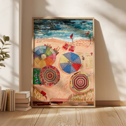Beach Umbrellas Art Print